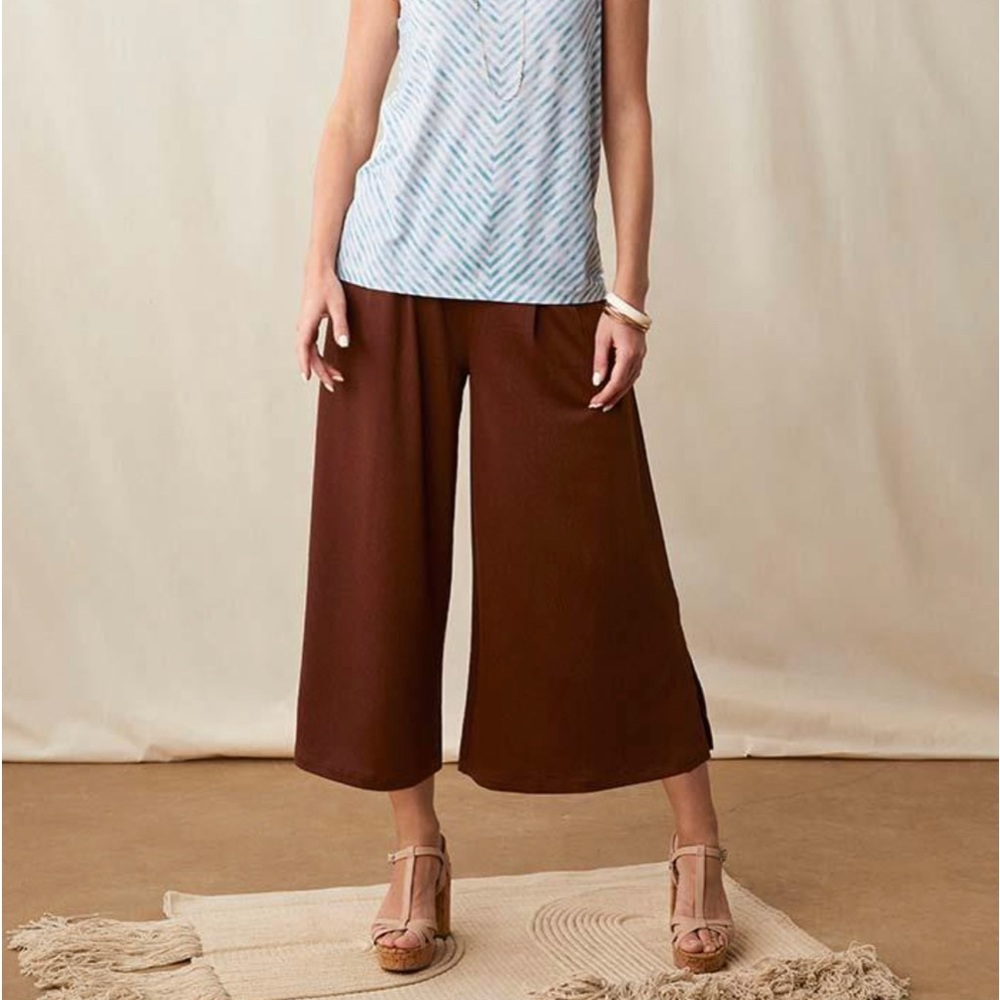 NWT Matilda Jane Alice Textured Wide Leg cropped pants